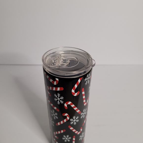 20oz Thermal Cup with Candy Cane & Snowflake Design - Picture 6 of 13
